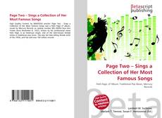 Copertina di Page Two – Sings a Collection of Her Most Famous Songs