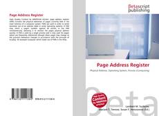 Copertina di Page Address Register