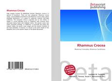 Capa do livro de Rhamnus Crocea 