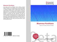 Buchcover von Rhamnus Purshiana