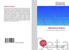Copertina di Rhamnus Rubra