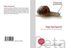 Copertina di Page Springsnail