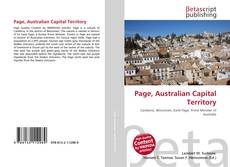Capa do livro de Page, Australian Capital Territory 