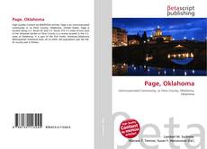 Couverture de Page, Oklahoma