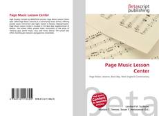 Capa do livro de Page Music Lesson Center 