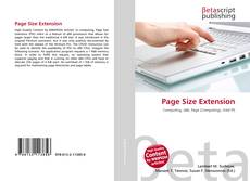 Copertina di Page Size Extension