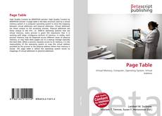 Copertina di Page Table