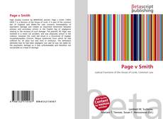 Couverture de Page v Smith