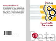 Copertina di Rhamphiophis Oxyrhynchus