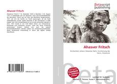 Copertina di Ahasver Fritsch