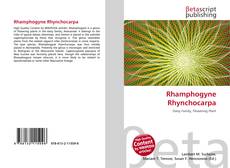 Capa do livro de Rhamphogyne Rhynchocarpa 