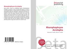 Copertina di Rhamphophryne Acrolopha