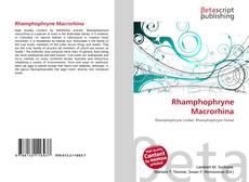 Couverture de Rhamphophryne Macrorhina