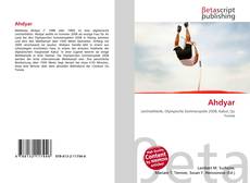 Portada del libro de Ahdyar