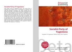 Couverture de Socialist Party of Yugoslavia