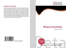 Couverture de Rhapsa Suscitatalis