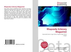 Couverture de Rhapsody (Literary Magazine)