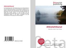 Buchcover von Ahkiolahtikanal