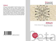 Ahlbach kitap kapağı