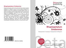 Copertina di Rhaptopetalum Sindarense