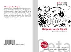Buchcover von Rhaptopetalum Beguei