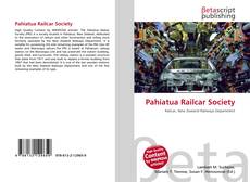 Pahiatua Railcar Society kitap kapağı
