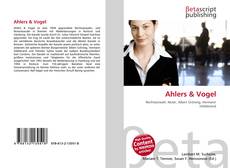 Couverture de Ahlers & Vogel