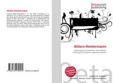 Capa do livro de Ahlers-Hestermann 