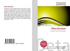 Couverture de Rhea Durham
