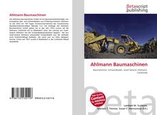 Buchcover von Ahlmann Baumaschinen