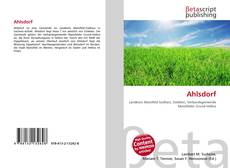 Copertina di Ahlsdorf