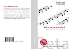 Capa do livro de Paice, Ashton & Lord 