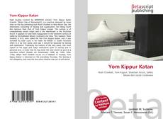 Capa do livro de Yom Kippur Katan 