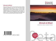 Buchcover von Ahmad al-Ahsa'i