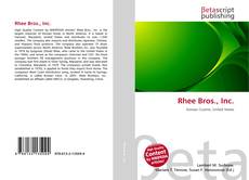 Buchcover von Rhee Bros., Inc.