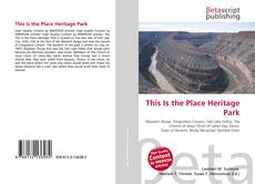 Copertina di This Is the Place Heritage Park
