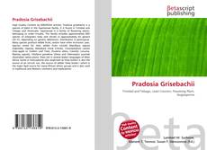 Pradosia Grisebachii kitap kapağı