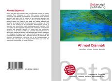 Copertina di Ahmad Djannati