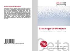Capa do livro de Saint-Léger-de-Montbrun 