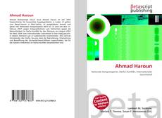 Copertina di Ahmad Haroun