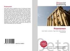Copertina di Praenomen