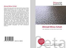 Buchcover von Ahmad Mirza Schah