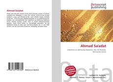 Buchcover von Ahmad Sa'adat