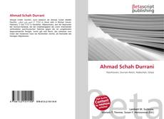 Buchcover von Ahmad Schah Durrani