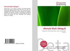 Capa do livro de Ahmad Shah (Mogul) 