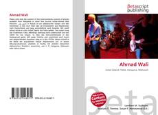 Copertina di Ahmad Wali