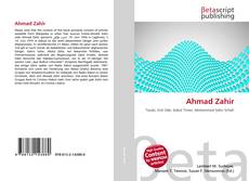 Couverture de Ahmad Zahir