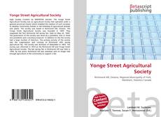 Copertina di Yonge Street Agricultural Society