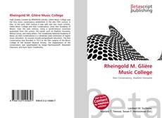 Couverture de Rheingold M. Glière Music College
