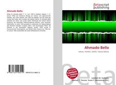 Copertina di Ahmado Bello